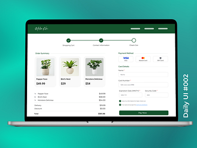 Checkout Page checkout dailyui ui web design