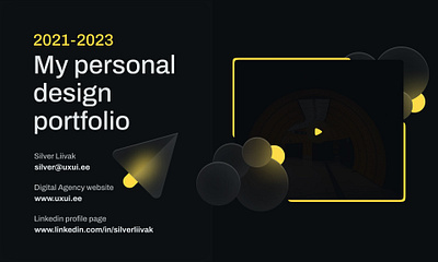 Personal Design Portfolio Cover app branding design graphic design logo ui ux