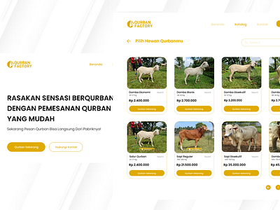 QURBAN FACTORY WEBSITE ui