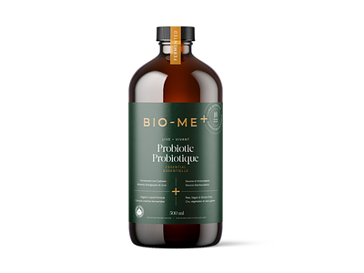 Bio-Me+ Packaging Design bottle design branding health food health products label design packaging packaging design probiotic