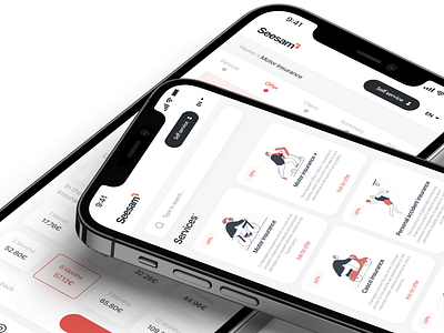 Seesam Insurance │Mobile App (React Native) app branding design graphic design logo ui ux