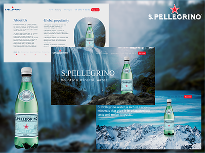 Promo of sparkling water advertising advertising of water animation branding logo parallax water