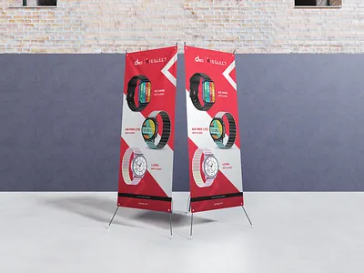 Kieslect - Rollup Banner banner business corporate creative design graphic kieslect modern popup professional pullup roller rollup smartwatch standee standup