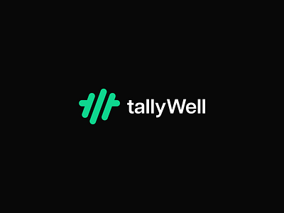TallyWell 2 brand identity branding design logo health health app identity logo logo design mark negative space sport symbol tally visual identity wellness