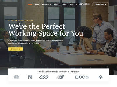 Coworking Space WordPress Website best website coworking coworking website design designer elementor pro elementor website illustration perfect working professional responsive space ui web design website design wordpress wordpress elementor wordpress landing wordpress website yellow website