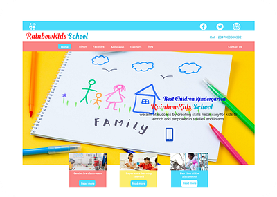 School Web Landing Page