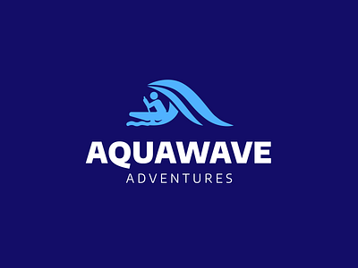 Aquawave Adventures adobe illustrator adventureawaits aquawaveadventures branding creative thinking creativity design graphic design illustration logo logo designing logodesign ui vector visual identity wave wave logo