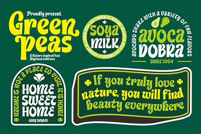 Green Peas - Decorative Font decorative