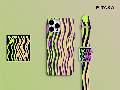 Text Wave - Phone Case & Watch Brand branding design graphic design pattern typography vector