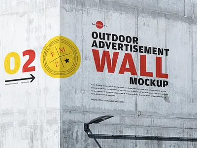 Free Outdoor Wall Mockup wall mockup