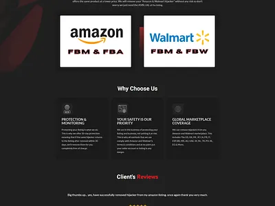 Amazon & Walmart hijacker amazon walmart hijacker crocoblock cyber secutity website ecommerce ui wordpress