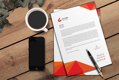 Professional Letterhead 2024 ai branding card cmyk creative design graphic design idea letterhead logo psd smart ui update ux web