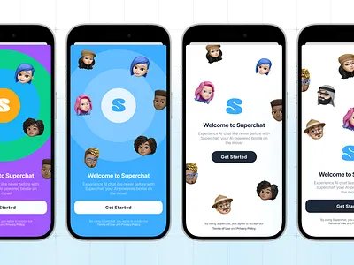 Welcome screen explorations ai app chat chatgpt screen welcome