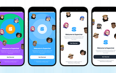 Welcome screen explorations ai app chat chatgpt screen welcome