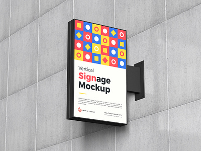 Free Vertical Signage Mockup signage mockup