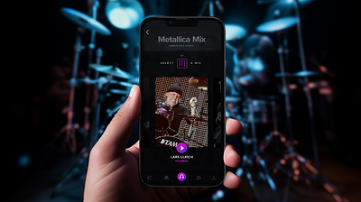 Mixhalo : Live Streaming Audio app apple audio design interactive interface ios live metallica mixhalo mobile music rock stream streaming ui