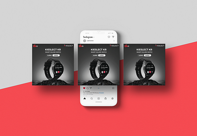 Kieslect - Social Media Banner agency banner branding business corporate creative design digital graphic marketing modern post product professional smartwatch social media banner