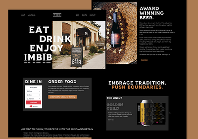 Wordpress Website Design - IMBĪB Brewery beer brewery custom website design website wordpress