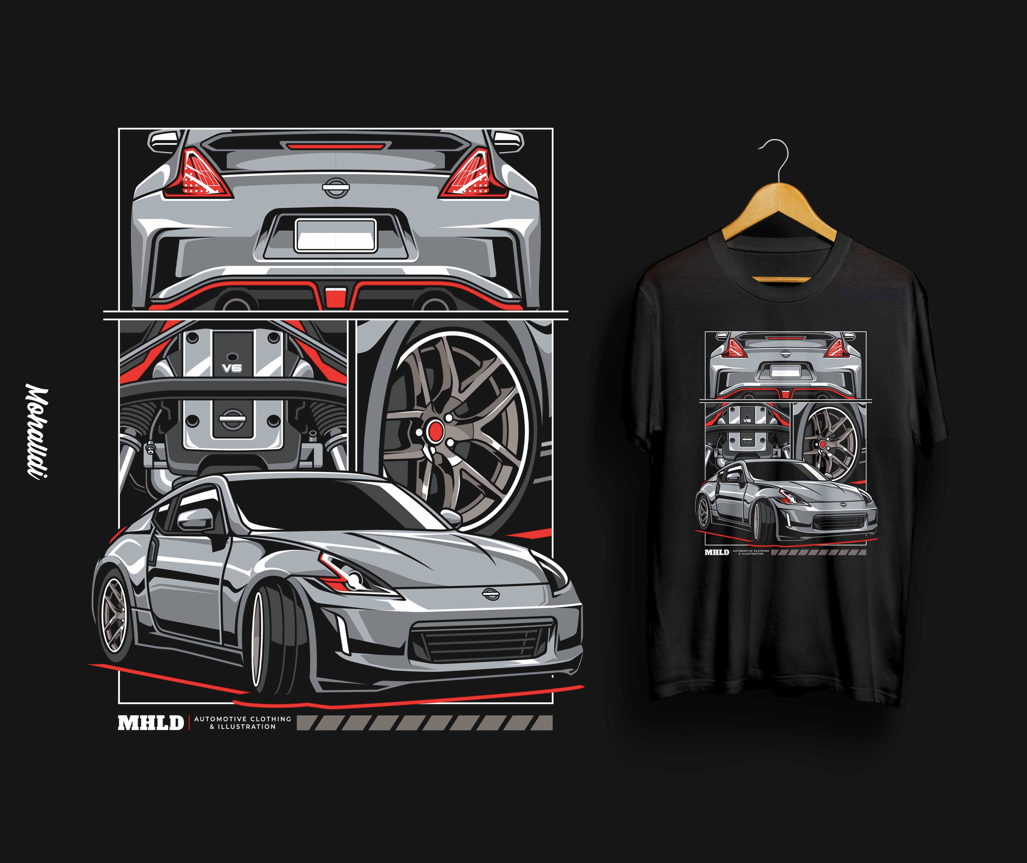 Example of Car Design For Clothing & Merchandise