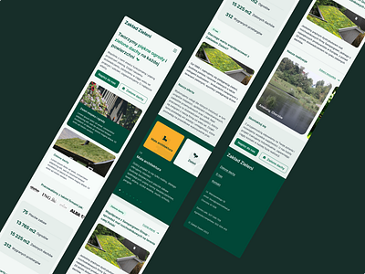 Landing page mobile UI app branding card dailyui design green greenroof landing landingpage light mobile rwd tile ui userexperience userinterface ux
