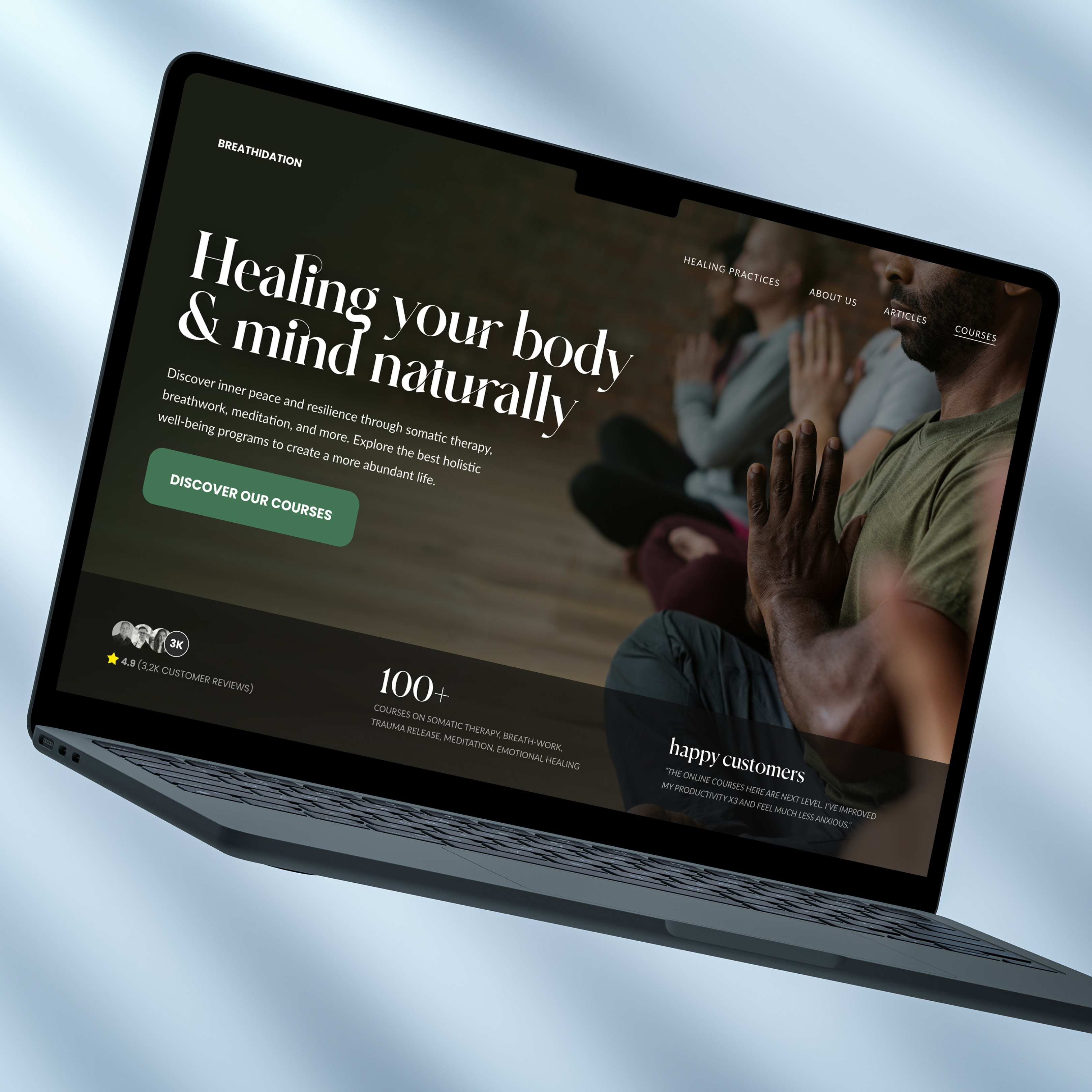 Online Courses Business - Landing Page landing page online courses web design