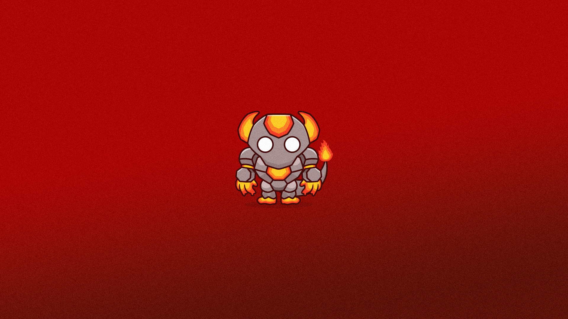 LARMAD art character character design digital illustration drawing fire goboldly illustration lava monster original character pokemon rock monster space space exploration