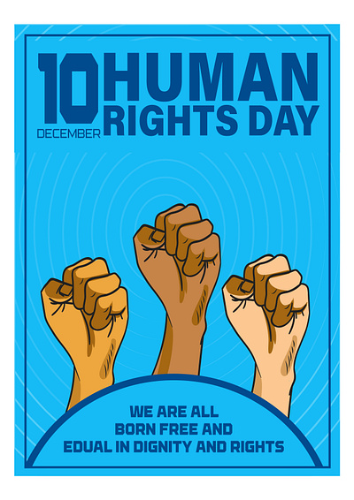 Human Rights Day Poster Design group