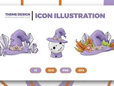 Halloween Hat Illustration app autumn branding design graphic design halloween halloweenartwork halloweendrawing halloweenillustration hat illustration leaf logo october pumpkin spookyhat typography ui ux vector