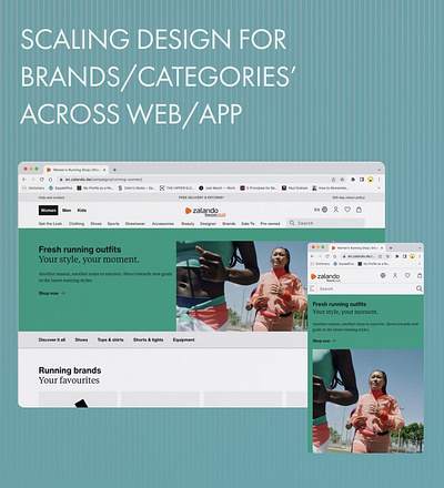 Scaling design for brands/categories' across web/app
