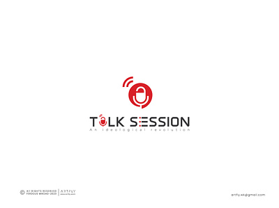 Talk Session conversation logo islamic logo islamic podcast logo logo for muslimm massage logo microphone logo podcast logo talk logo talk session logo unique logo