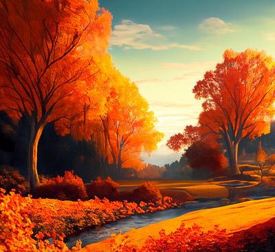 Autumn Vistas #1 ai autumn halloween illustration photography