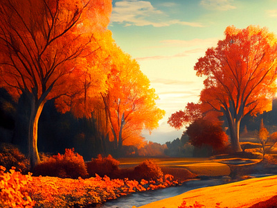 Autumn Vistas #1 ai autumn halloween illustration photography