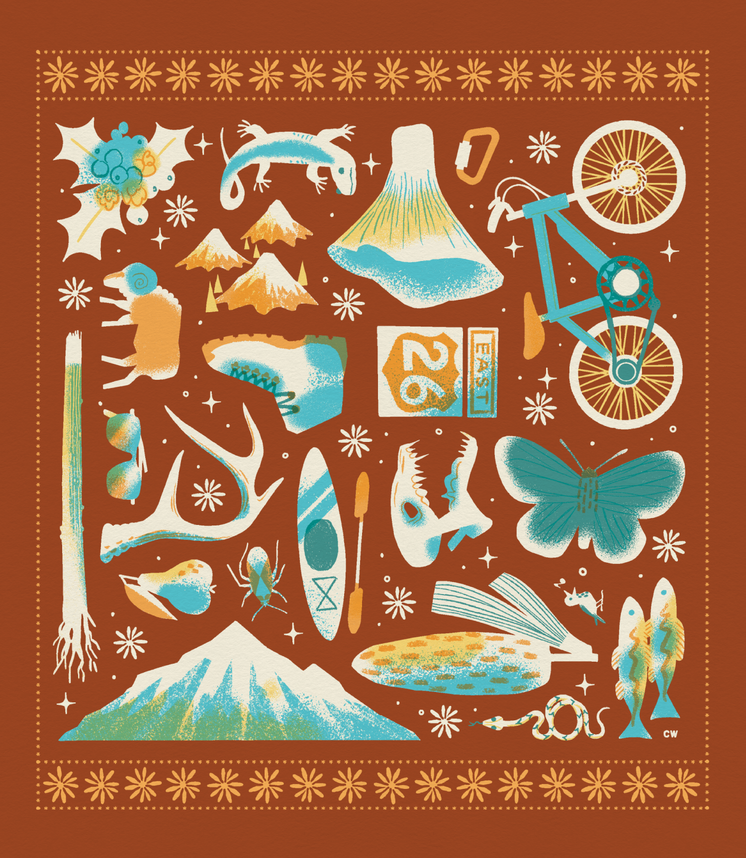 10 Barrel Limited Edition Public Lands IPA Can Label art artwork beer bottle branding can design illustration label marketing national park nature oregon packaging print warm