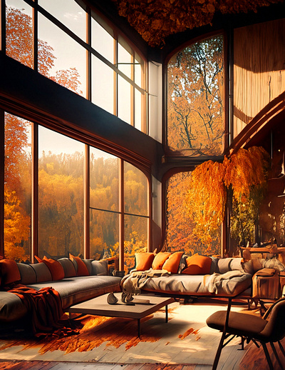 Autumn Interiors #1 ai autumn halloween interior design photography