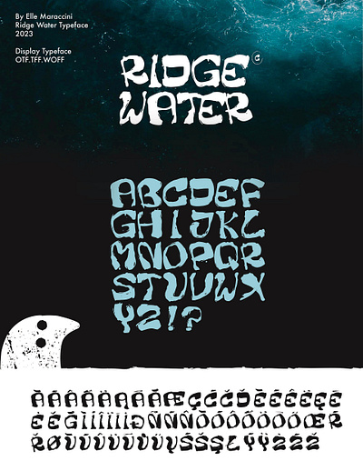 Ridge water font lettering type typography