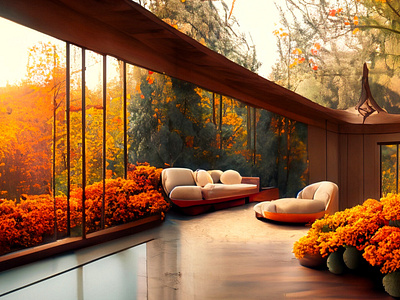 Autumn Interiors #2 ai autumn halloween interior design photography