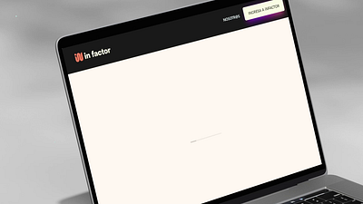 inFactor | UI & AI 3d clean pastel pastel colors website
