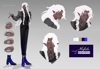 (OC) Mefisto character sheet art character design design digital art digital illustration graphic design illustration original character