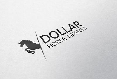 Dollar Horse Services-logo design (Unused) app icon design best logo design best logo designer branding business logo creative logo design graphic design horse services logo icon design illustration logo logo design logo process logo tipo logo type logos minimal logo typography vector