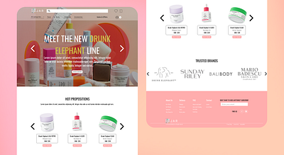 JAR online store cosmetics ecommerce shop store web webdesign