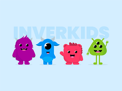 Avatars for kids avatar branding character cute avatar design graphic design illustration kids monsters