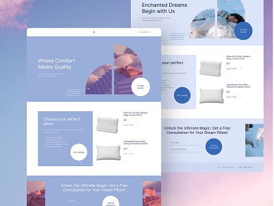 Concept E-Commerce for Pillow Shop | Fantasy, Magical themes design ui web design