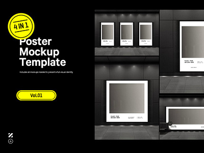 4x Display Poster Mockup Template banner mockup design grid high res mockup mockup poster mockup square mockup stationary mockup stationery bundle stationery kit stationery mockup stationery template