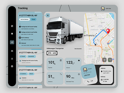 Delivery Service Dashboard - Admin Panel cargo delivery dashboard delivery design graphic design illustration ui user dashboard ux