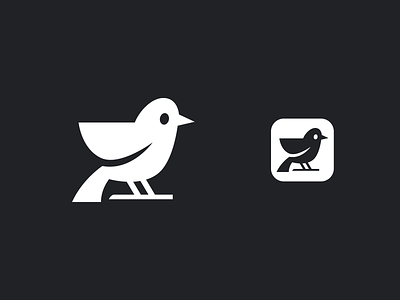 Bird app bird brand branding design elegant graphic design icon illustration logo logo design logotype mark minimalism minimalistic modern monochrome sign