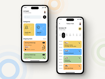 Task Management App app design management mobile task ui ux