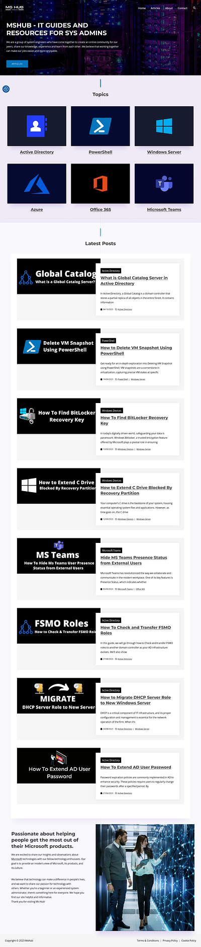 MSHUB.CO.UK - IT GUIDES AND RESOURCES ui web design website design