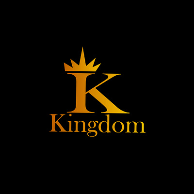 Kingdom Logo branding business logo design golden logo graphic design illustration k logo king logo logo logo k new logo royal logo typography vector