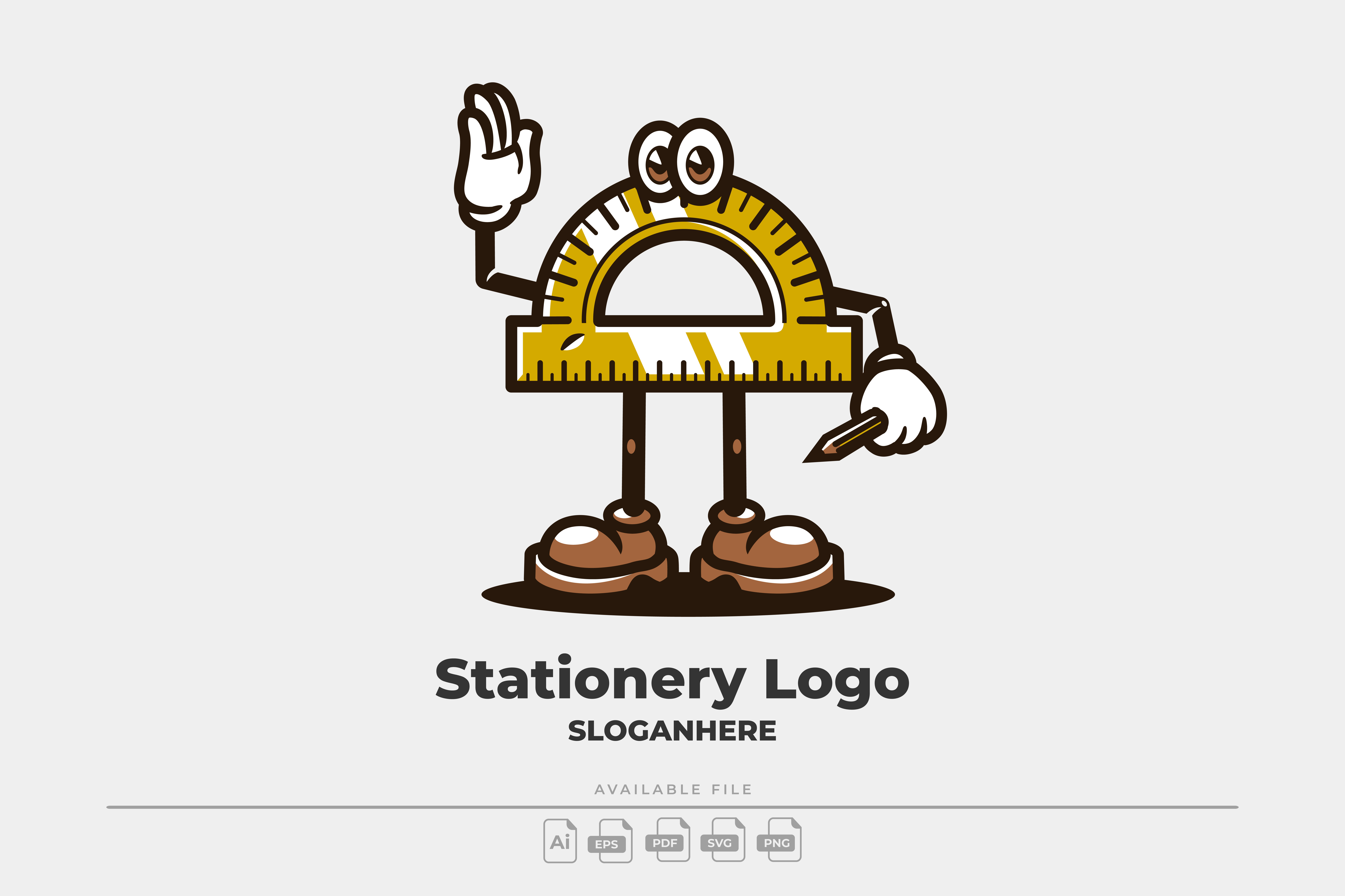 Stationery Mascot cartoon design graphic design icon illustration logo shcool stationery vector