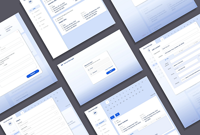 Parcel Manager application blue catergorize clean custom delivery design full stack inventory minimalistic mobile organization react simple status ui ux web app